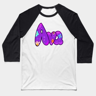 Ava deep purple Girls and womens Personalized Custom name Ava Baseball T-Shirt